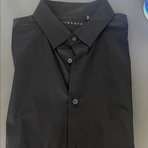 Theory Men's Classic Black Dress Shirt